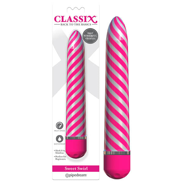 Classix Sweet Swirl Vibe - Candystriped  20.3 cm (8'') Vibrator