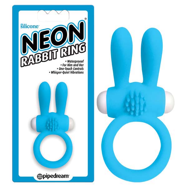 Neon Rabbit Ring -  Vibrating Cock Ring