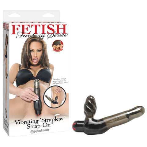 Fetish Fantasy Series Vibrating 'Strapless' Strap-On - Smoke 18 cm (7'') Vibrating Strapless Strap-On