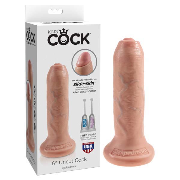 King Cock 6'' Uncut -  15.2 cm Dong