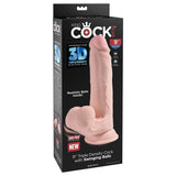 King Cock Plus 9'' 3D Cock with Swinging Balls -  22.9 cm Dong