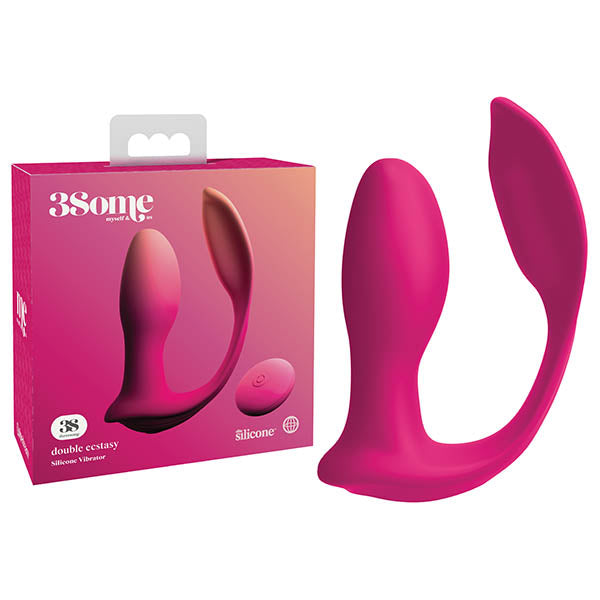 3Some Double Ecstasy -  USB Rechargeable Stimulator with Wireless Remote