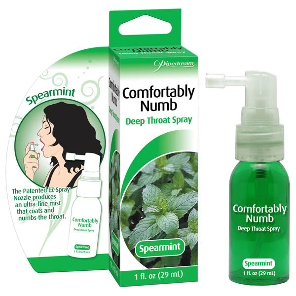 Comfortably Numb - Spearmint Flavoured Deep Throat Spray - 29 ml (1 oz) Spray