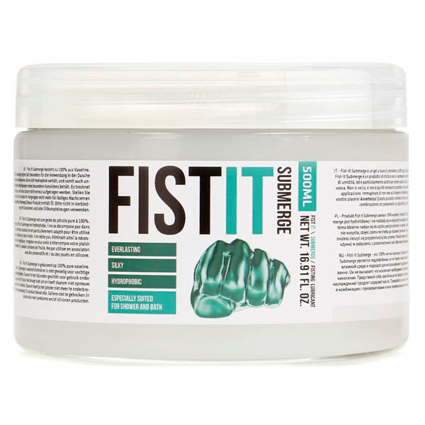 Pharmquests Fist-It Submerge - Oil Based Lubricant - 500 ml Tub