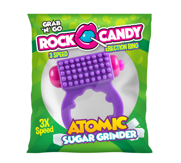 Rock Candy Atomic Sugar Grinder -  3-Speed Vibrating Cock Ring