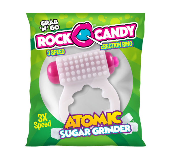 Rock Candy Atomic Sugar Grinder -  3-Speed Vibrating Cock Ring