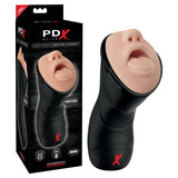 PDX Elite Deep Throat Vibrating Stroker -  Vibrating Mouth Stroker