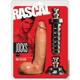 Rascal Jocks Brent Everett -  20 cm Dong with Suction Cup & Handle Attachments