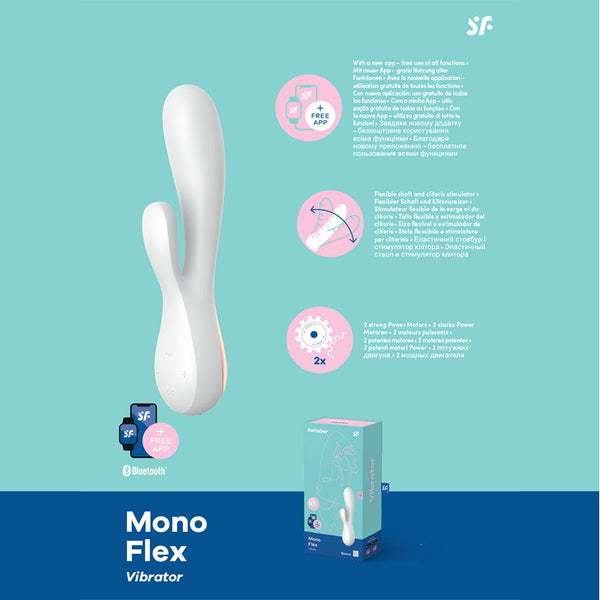 Satisfyer Mono Flex -  App Controlled USB Rechargeable Rabbit Vibrator