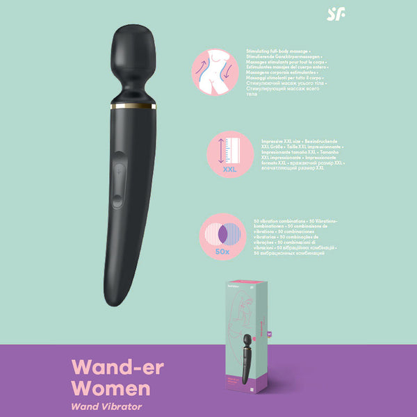 Satisfyer Wand-er Woman -  USB Rechargeable Massager Wand