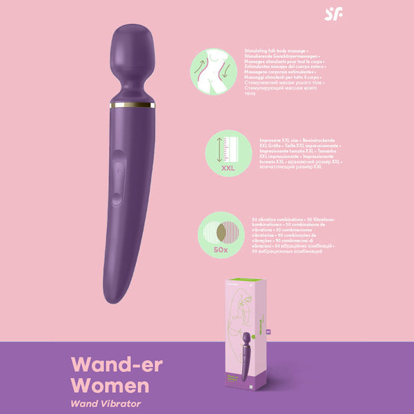 Satisfyer Wand-er Woman -  USB Rechargeable Massager Wand