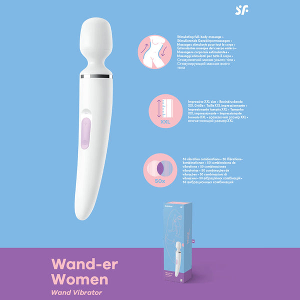 Satisfyer Wand-er Woman -  USB Rechargeable Massager Wand