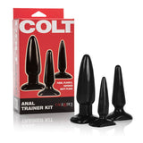 Colt Anal Trainer Kit - Black Butt Plugs - Set of 3