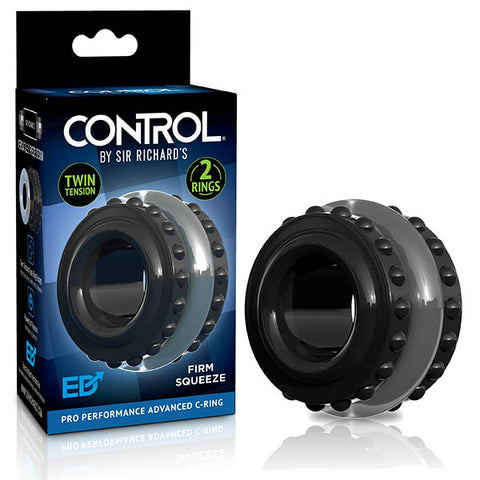 Sir Richards Pro Performance Advanced C-Ring - Black/Clear Cock Ring