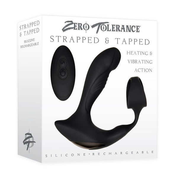 Zero Tolerance Strapped & Tapped -  USB Rechargeable Heating Anal Plug with Cock Ring