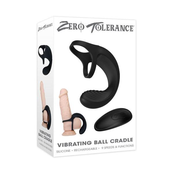 Zero Tolerance Vibrating Ball Cradle -  USB Rechargeable Vibrating Cock Ring