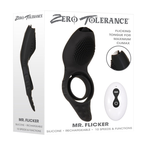 Zero Tolerance Mr Flicker -  USB Rechargeable Cock Ring with Wireless Remote